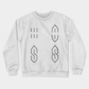 How to Draw the Cool Pointy Super S Letter School Meme Crewneck Sweatshirt